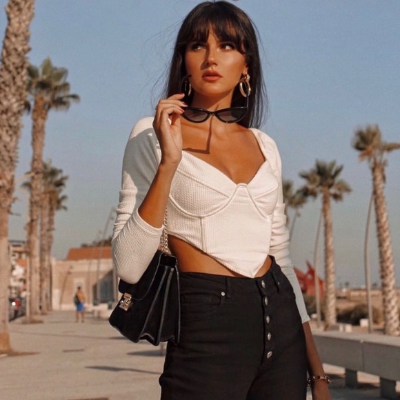 Sabo Skirt White Top NWT M - Picture 4 of 6